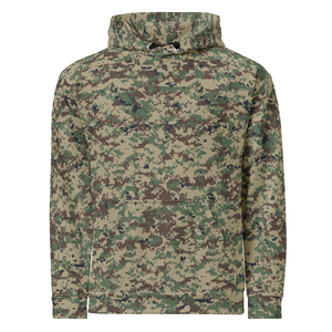Sudaderas con capucha de camuflaje personalizadas unisex, de manga larga, de tejido polar, cálidas para invierno, con diseño personalizado. - Product Image 3