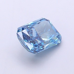 Diamant CVD bleu vif fantaisie taille radiant, clarté VS1, polissage excellent, pierre précieuse de laboratoire pour création de bijoux - Product Image 4