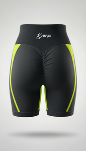 กางเกงขาสั้นออกกำลังกายเอวสูงสำหรับยกน้ำหนัก ฟิตเนส บิกเกอร์ ยิม โยคะ ทรงสปอร์ต ไร้ตะเข็บ กระชับสัดส่วน แฟชั่นสตรีทแวร์ เป็นมิตรกับสิ่งแวดล้อม - Product Image 5