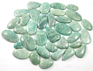 Lote de Gemas Sueltas de Amazonita Natural para Joyería, Formas Mixtas, Corte Esmeralda y Corte Cojín, Piedra de Cuarzo Cristalino - Product Image 4