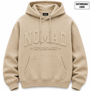 Sudadera con Capucha de Invierno Tridimensional 3D de Primera Calidad, Logotipo Personalizado, Bordado 100% Algodón Puro, Sudadera Extra Grande de Estilo Urbano - Product Image 1