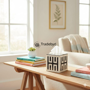 Portarrollos de Papel Decorativo de Lujo con Incrustaciones de Hueso, Ecológico, Hecho a Mano, Elegante, para Decoración del Hogar, Regalo, Tradebyd - Product Image 3