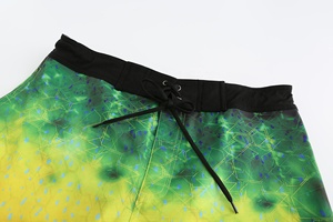 Lightweight 100%Polyester <b>Men's</b> Solid Elastic Waist Woven Casual Outdoor Wear Swim <b>Trunks</b> For <b>Men</b> - Product Image 3