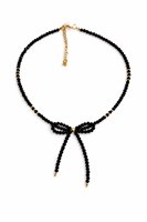 Collier Bohème Fait Main en Alliage de Zinc avec Perles de Verre Géométriques, Imitation Perle, Fermoir en Or Rhodié, Personnalisable pour Fête