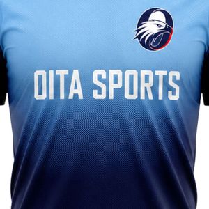 เสื้อฟุตบอลสีน้ำเงินอ่อนแบบซับลิเมชั่นสำหรับผู้ชาย ชุดทีมกีฬา แขนสั้น สำหรับแข่งขันและฝึกซ้อม - Product Image 6