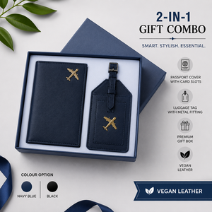 Vegan Leather <b>Wallet</b> and <b>Metal</b> Ballpoint Pen Gift Set with Printing Premium Unisex Business Gift Combo in Presentation Box - Product Image 2