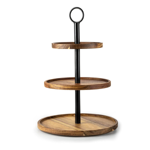 Support à Cupcake à 3 niveaux Plateau de service à plusieurs niveaux pour la décoration de la cuisine Dessert Décor de mariage Plateau de table à étages décoratif - Product Image 1