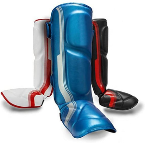 Protège-tibias et protège-pieds MMA personnalisés 2026 – Coussinets en gel professionnels de haute qualité pour la protection des tibias et des voûtes plantaires en Muay Thai - Product Image 1