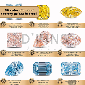 เพชรหลวม D'vins Jewels สร้างในห้องปฏิบัติการ 0.5 กะรัต D VS รูปทรงลูกแพร์ สำหรับทำเครื่องประดับ - Product Image 5