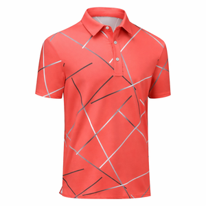 Camisas Polo para Hombre, Nueva Colección 2025, al por Mayor, con Bolsillo Personalizado, Estampado Digital con Patrón, Tela Jersey, Manga Corta, para Golf - Product Image 6