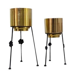 Macetas Metálicas para Plantas con Soporte, Modernas, para Interiores y Exteriores, con Maceta Incluida - Product Image 5