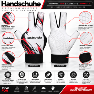 Fingerless Billiards <b>Gloves</b> Unisex PU Material Sublimation Print Ambidextrous Billiard <b>Pool</b> <b>Glove</b> Left Hand 3-finger Snooker Cue - Product Image 5