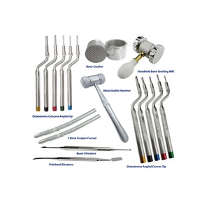Ostéotomes à décalage pour lifting sinusal, kit d'instruments chirurgicaux pour implants dentaires, pointes angulées concaves et convexes, acier inoxydable CE - Product Image 6