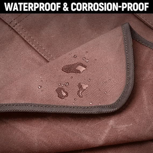 Black Polyamide <b>Waterproof</b> <b>Work</b> Apron Adjustable Crossback Unisex Dust Proof Multi Pocket Utility Workshop Repair Maintenance - Product Image 2