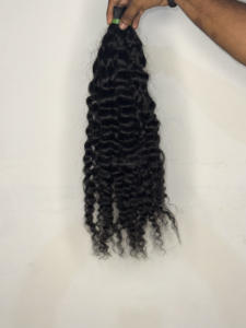 Extensiones de cabello humano natural sin procesar natural del sur de la India con cutícula alineada - Product Image 4