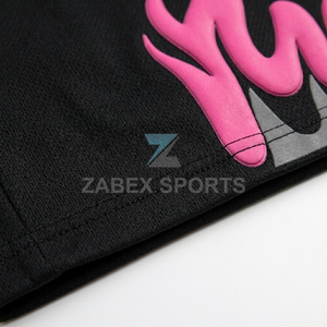 Pantalones Cortos de Baloncesto con Diseño de Llamas Personalizados OEM ODM, de Malla Transpirable de Secado Rápido, para Entrenamiento Deportivo y Uso Urbano para Hombre - Product Image 6