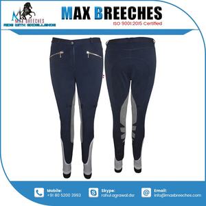 กางเกงขี่ม้าไนลอนของผู้หญิงพร้อมที่นั่งพิมพ์ลายซิลิโคนเต็มรูปแบบสำหรับกีฬาขี่ม้า - Product Image 4