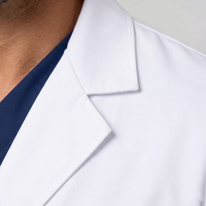 Bata de Laboratorio Médica para Hombre, Tela de Poliéster y Algodón, Uniforme de Doctor y Enfermero, Corte Regular, Ropa de Trabajo Resistente - Product Image 2