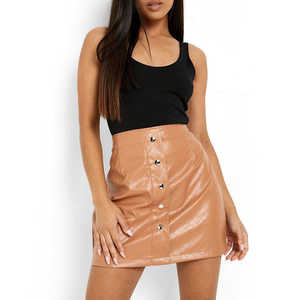 Falda de Cuero Casual para Mujer, Diseño Moderno, Cómoda, Transpirable, Largo Midi, Superventas - Product Image 6