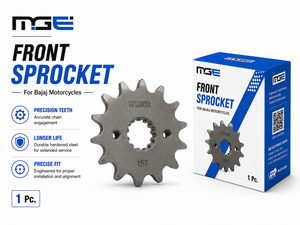 Pignon avant MGE pour motos Bajaj fabriqué en Inde, dents de précision en acier trempé, transfert de puissance efficace - Product Image 3