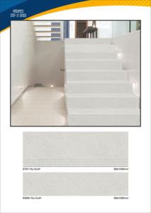 กระเบื้องปูพื้นแบบเต็มแผ่นขนาด 1200x300 มม. และ 1200x200 มม. - สีเบจด้านกันลื่นสำหรับบันได ผลิตจากโรงงานโดยตรง - Product Image 4