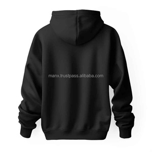 Sweat à capuche en coton avec logo personnalisé pour hommes, style hip hop déchiré, délavé à l'acide, streetwear surdimensionné, poids lourd, sweat-shirt zippé - Product Image 5