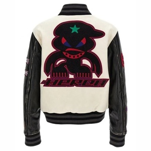 OEM Customized High Quality Unisex Varsity <b>Jacket</b> Coat French Style Hoodie Fashion <b>Jacket</b> Winter Set with Handsome <b>Suede</b> - Product Image 3