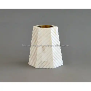 Incienso de nácar de lujo y soporte para velas de madera pintado a mano por Falak World Export para decoración del hogar para Ramadán - Product Image 4