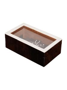 Handmade Resin <b>Dominoes</b> <b>Set</b> Black Glossy Box Artistic Home Decoration Craft Gift Games Eco-friendly Custom Color - Product Image 4