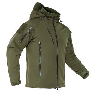 Econex Sports Men's Red Hooded Windproof Jacket Zipper Pockets Casual Outdoor Workwear Winter Season Standard Fit Fleece Knitted - Product Image 1