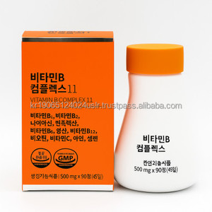 Complexe de vitamine B 90 comprimés pour l'énergie Mood Focus Korean OEM Daily Nutrition - Product Image 1