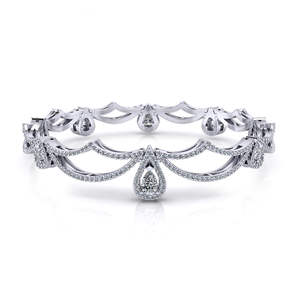 สร้อยข้อมือเพชรทรงหยดน้ำ 14K ทองคำ ประดับเพชรเลี้ยงในห้องปฏิบัติการ - Product Image 1