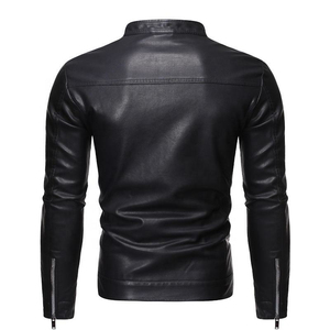 Chaqueta de cuero premium para hombre, abrigo de invierno cálido y a la moda, fabricante OEM, chaqueta de invierno personalizada. - Product Image 2