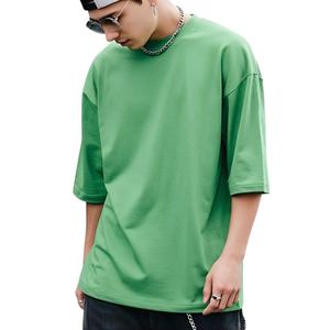 Wholesale Puff Printing T-shirt Unisex Blank Oversized <b>Tshirt</b> 280G Heavy Weight Custom 100% cotton T-shirt for men loose fit - Product Image 1