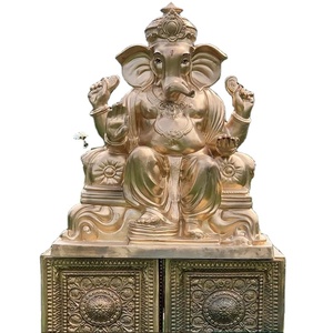 Statues de Ganesha grandeur nature pour la décoration de mariage Décoration d'entrée de mariage indien Statue de Ganesha OEM ODM disponible en Inde - Product Image 3