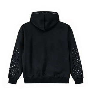 Veste zippée personnalisée style streetwear vintage hiver, en molleton bouclette épais, avec impression numérique, effet délavé et usé - Product Image 6