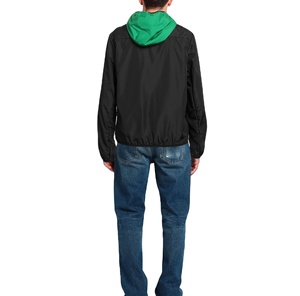 Custom Men's <b>Lightweight</b> Nylon Windbreaker <b>Jacket</b> Breathable Hooded Zipper Closure Waterproof <b>Jacket</b> For <b>Summer</b> Wear - Product Image 4