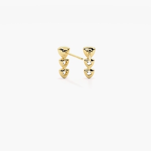 Pendientes de Diamantes Cultivados en Laboratorio Triad, 0.40CT, Oro de 14K, Tres Piedras, Certificados por IGI, Chapados en Rodio, Joyería al por Mayor OEM ODM - Product Image 5