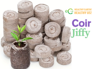 เม็ดมะพร้าวอัดแท่ง Eco2go Vietnam Coir Jiffy Pellets ทำจากเปลือกมะพร้าว ย่อยสลายได้ พร้อมใช้งาน ดูดซับน้ำได้ดี เหมาะสำหรับปลูกต้นไม้ - Product Image 1