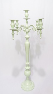 Fancy Indian Classical Hand Crafted Metal Marque Aluminum Powder Coated 5 Arms Antique Color Wedding <b>Candelabra</b> - Product Image 2