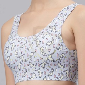 Soutien-gorge de sport à fort impact pour femme avec bretelles réglables, respirant, style simple pour la course et le yoga - Product Image 5