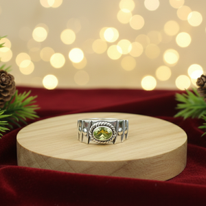 925 Sterling Silver Peridot <b>Ring</b> Vintage Handmade Boho Green Gemstone <b>Ring</b> Men Women <b>Statement</b> Jewelry Gold Plated Jewellers - Product Image 1