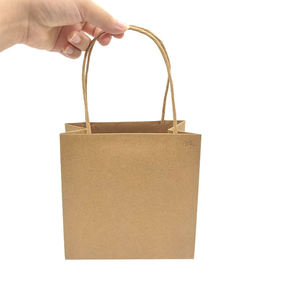Eco Kraft Paper <b>Bag</b> Custom Printed Handle <b>Bag</b> - Product Image 1