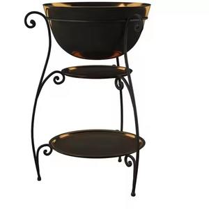 Porte-bouteille à vin multifonction en métal en forme de cœur élégant, support de comptoir en or rose, présentoir de table romantique, décoration de la maison - Product Image 3