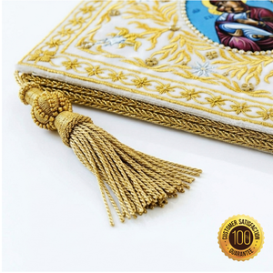 Vestimenta Litúrgica de Epigonación para Sacerdote Ortodoxo, Bordada en Oro, Hecha a Mano, de Alta Calidad, con Rodillera, Artículos Religiosos para el Clérigo - Product Image 3