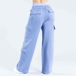Pantalon de jogging sport en molleton de coton pour femme, respirant, ample, à séchage rapide, avec poches, coupe décontractée pour l'automne – Meilleures ventes - Product Image 6
