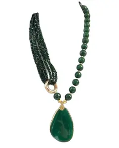 Nouveau Collier en Résine Tendance et Élégant, Perles Polies Brillantes Personnalisées, Style Vintage Classique, Motif Floral, Bijou Stylé pour Femme - Product Image 3