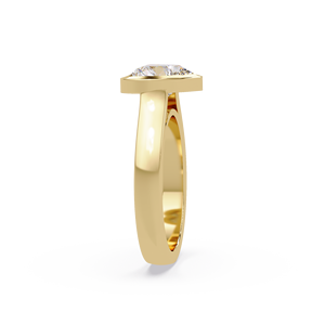 Anillos de Diamantes Cultivados en Laboratorio con Corte Corazón Premium de 2.00 Ct, Certificados por IGI, Oro Puro de 14k, Anillo de Boda con Engaste de Bisel, Regalos de Joyería para Aniversario - Product Image 3