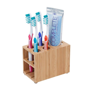 Wooden <b>Toothbrush</b> <b>Holder</b> For Bathroom Modern Design Latest Style <b>Toothbrush</b> Storage Natural crafts For Sale - Product Image 5
