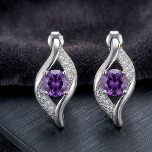 Blue Hydro Round <b>Earrings</b> 8mm 3 Inch Long CZ 925 Sterling Silver 18K <b>Gold</b> Plated Statement <b>Dangle</b> <b>Earrings</b> - Product Image 2